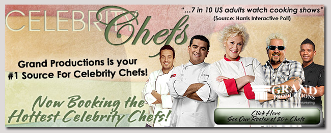 book a celebrity celebrity chef event